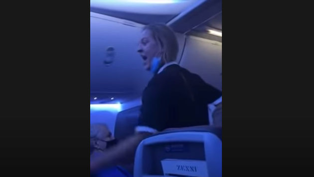 Unruly passenger Kelci Cashman, who was removed from an American Airlines flight.