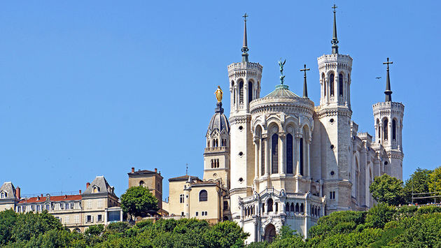 Notre Dame Cathedral in Lyon, France