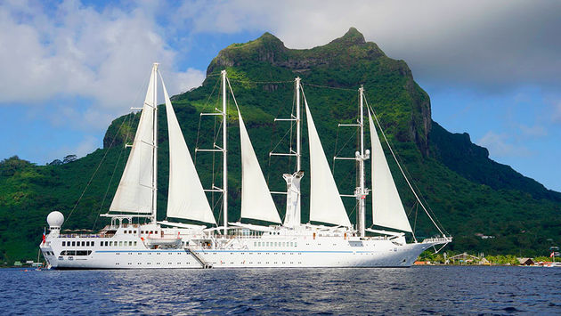 Windstar Cruises' Wind Spirit in Bora Bora