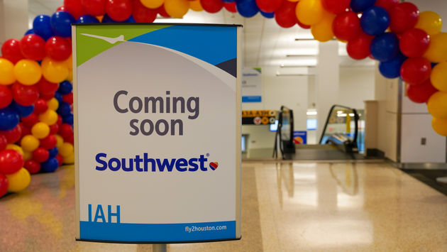 Southwest Airlines Relaunches from Houston Bush Airport