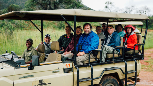 Collette Tours guests on safari