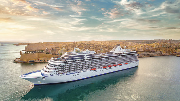 Oceania Cruises' Riviera cruise ship in Malta.