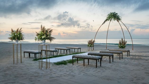 Wedding set up at Le Blanc Spa Resort Cancun