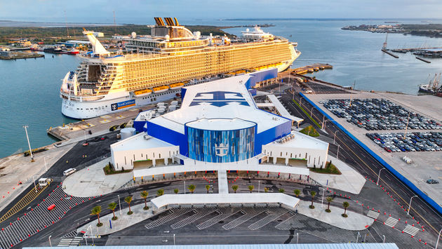Royal Caribbean International’s new $125 million cruise terminal in Galveston.