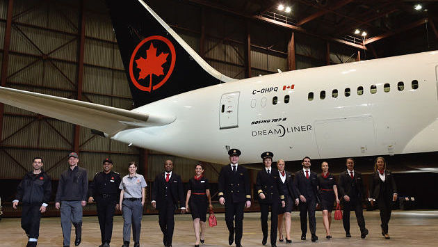 Air Canada employees new uniforms
