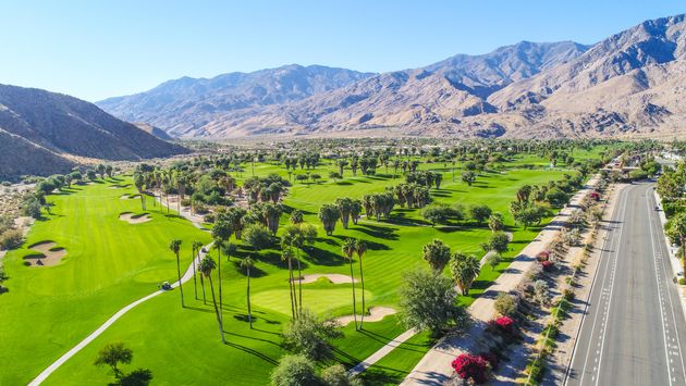 Aerial view of Palm Springs, California