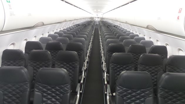 Frontier aircraft cabin