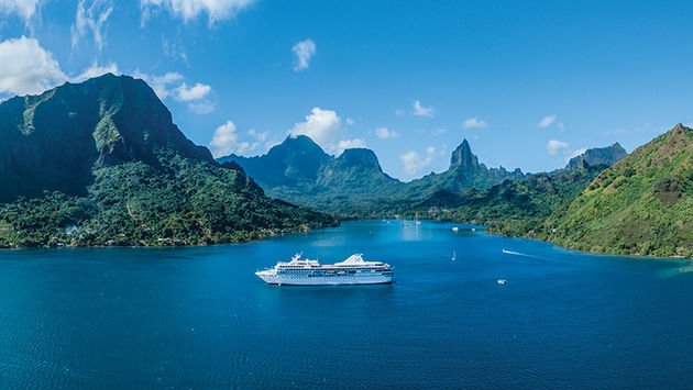 Paul Gauguin Cruises in Bora Bora, French Polynesia.