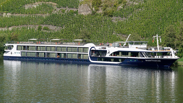 Avalon Waterways' beautiful Avalon Visionary docked in Bernkastel, Germany
