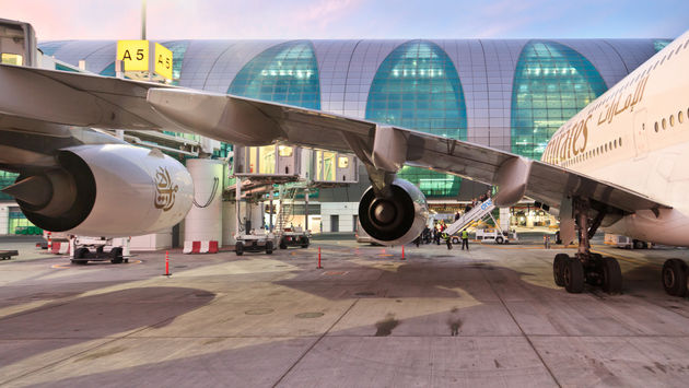 Plane, Dubai, Airport