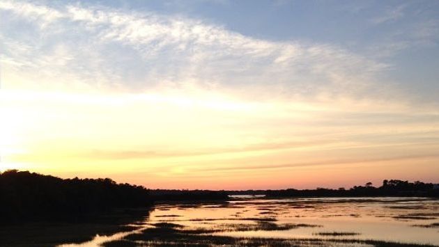 A beautiful sunset in Charleston, South Carolina