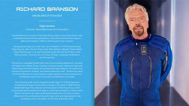 Richard Branson Space Flight