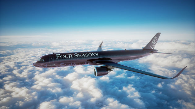 The all-new Four Seasons Private Jet, an A321LRneo, scheduled to take flight in early 2021