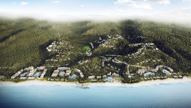 Rendering of Nia, Marriott's planned all-inclusive destination in Mexico's Riviera Nayarit