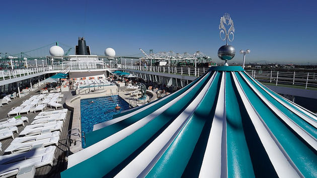 Crystal Symphony cruise ship top deck