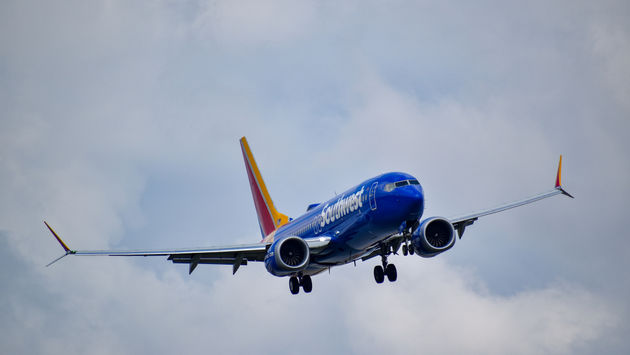 A Southwest Airlines 737 MAX
