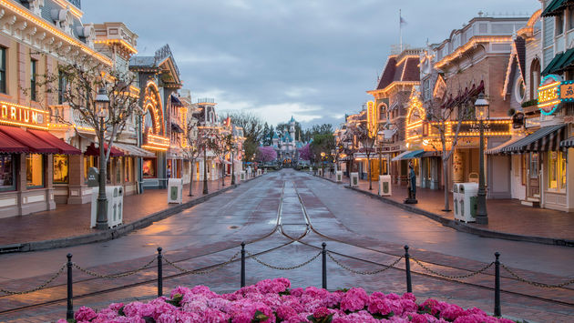 Main Street USA at the original Disneyland Park.