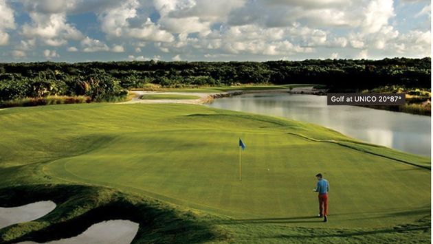 Golf course at UNICO Hotel Riviera Maya