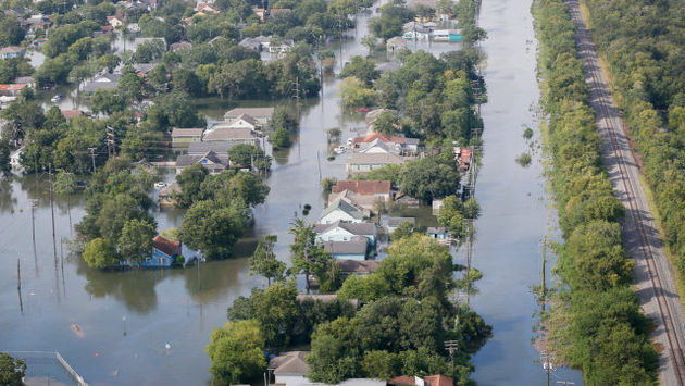 Port Arthur, Texas in the aftermath of Hurricane Harvey