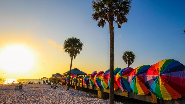 Vibrant colors of Clearwater beach, Florida