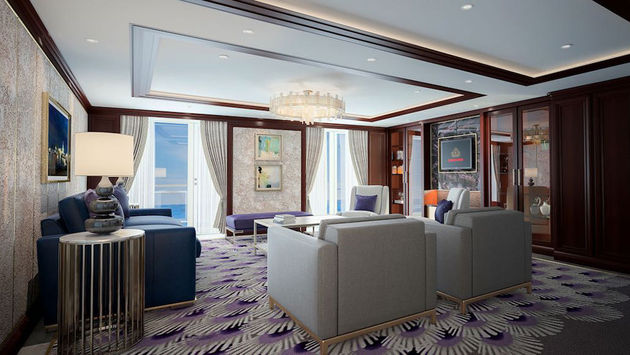 Queens Grill Grand Suite, Queen Victoria, Cunard, cruise