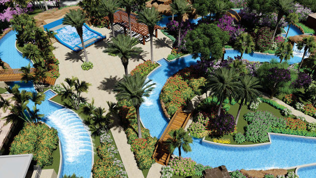 Planet Hollywood Beach Resort Cancun's lazy river