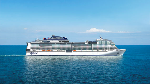 The MSC Bellissima launches in 2019. (photo courtesy of MSC Cruises)