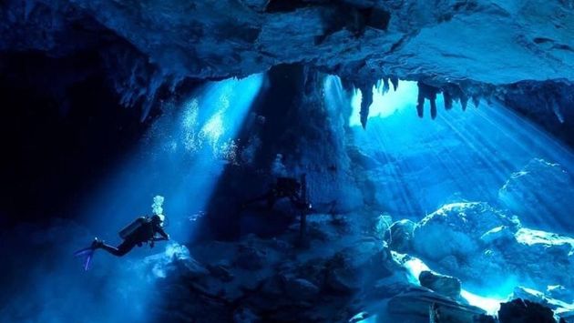 Diving in Brazil's Blue Cave
