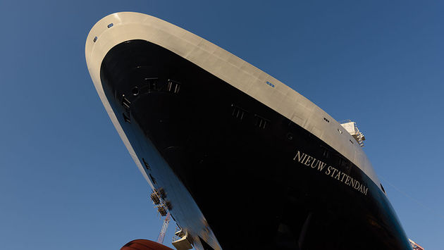 Holland America Line's Nieuw Statendam as seen at its coin ceremony