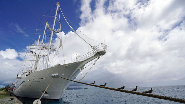 Windstar Cruises' Wind Spirit in Raiatea, French Polynesia