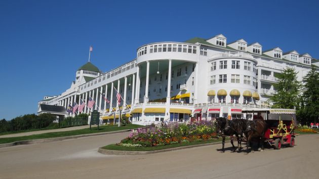 Mackinac Island featuring the Grand Hotel & Chicago